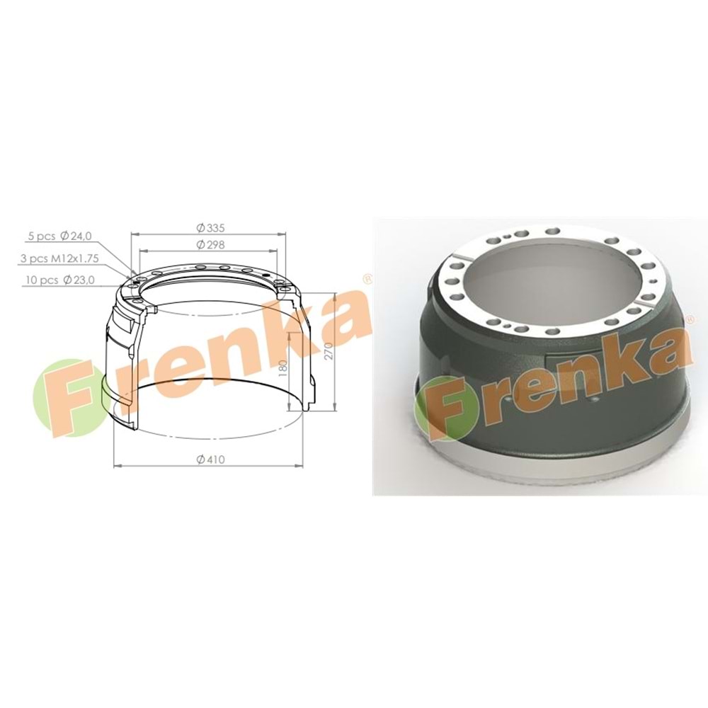 KAMPANA MERCEDES 2626-2628 - FRENKA