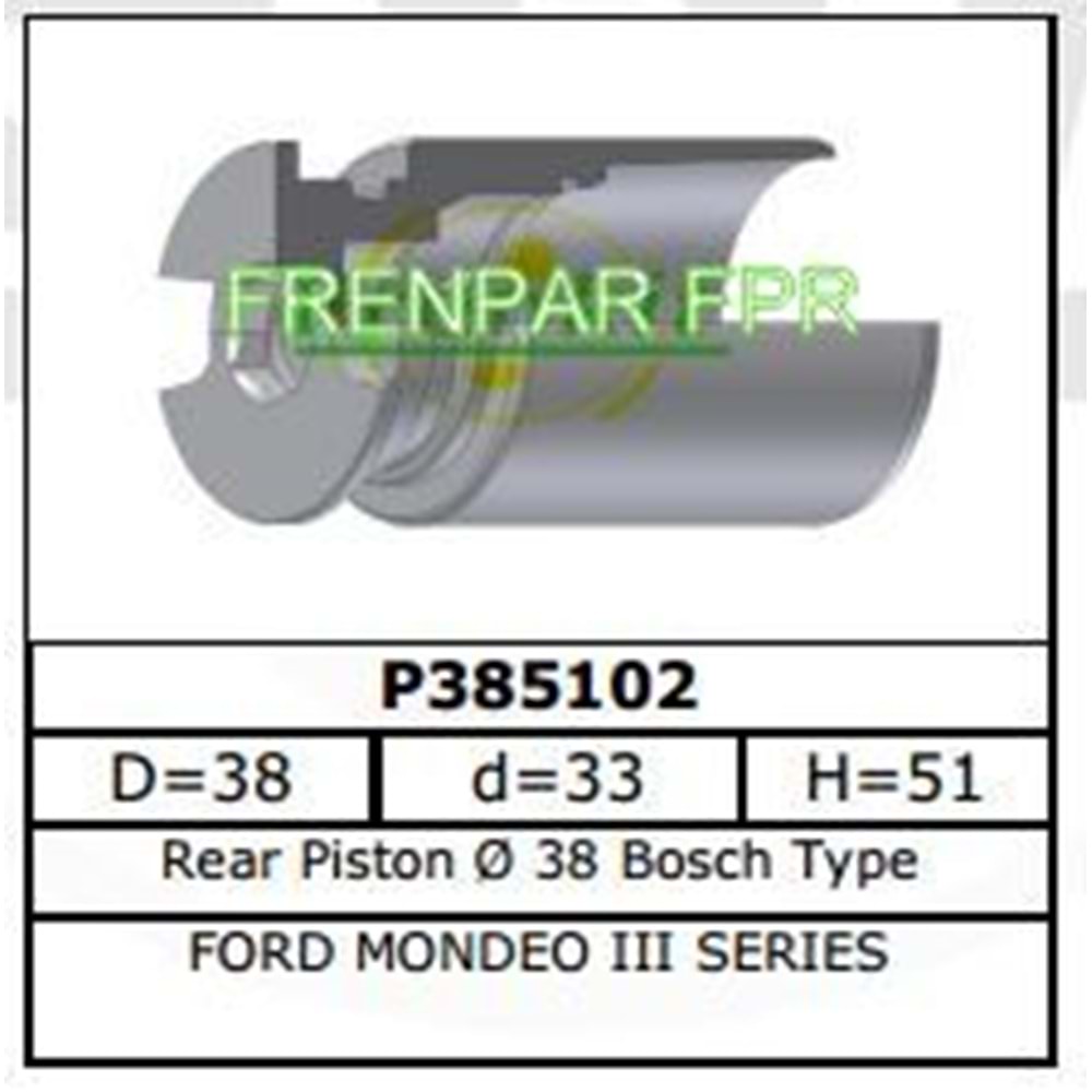Fren Kaliper Pistonu Arka Ford Mondeo