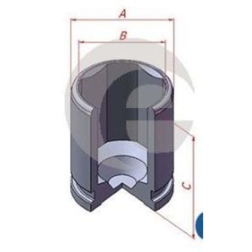 Fren Kaliper Pistonu Bmw, Mercedes, Citroen, Opel, Peugeot Arka