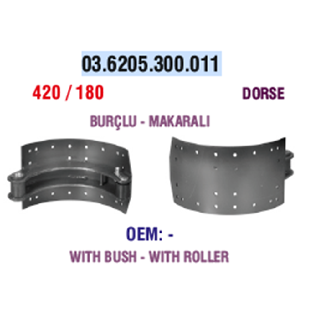 PAPUÇ DORSE BURÇLU 420/180 4266*
