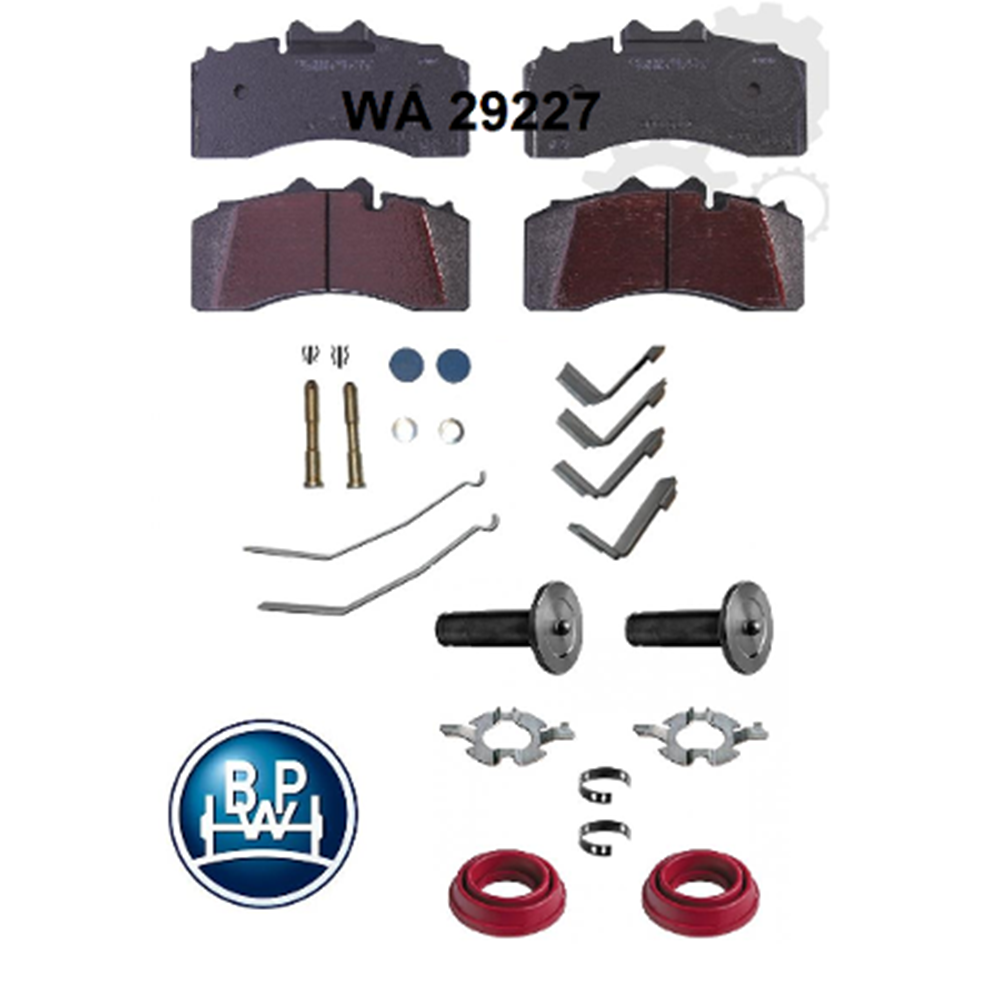 DİSK BALATA BPW PİM DELİKLİ 0580150950 BPW SERVİCE KİT