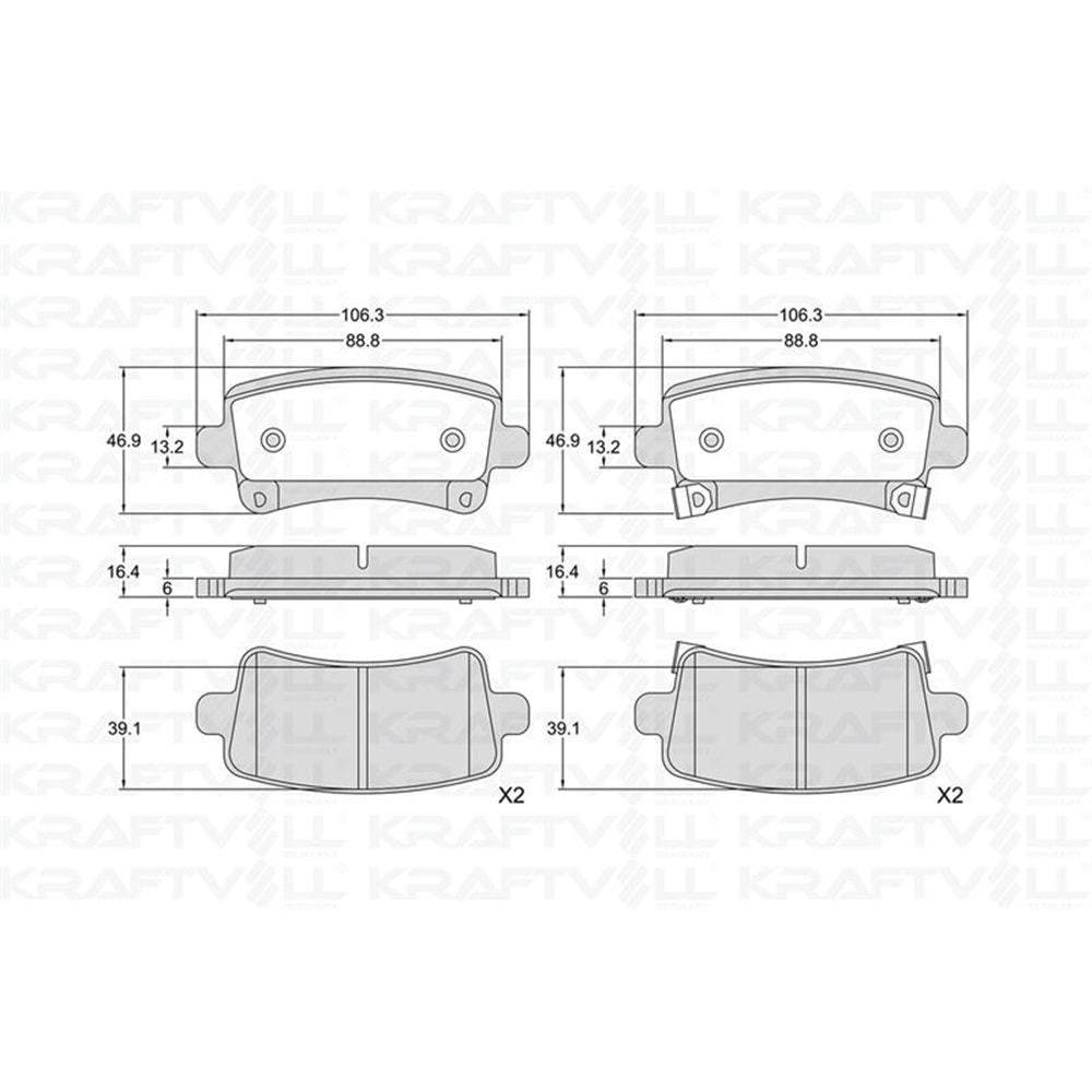 Disk Balata Opel İnsignia 1.6, 2.0 Arka -