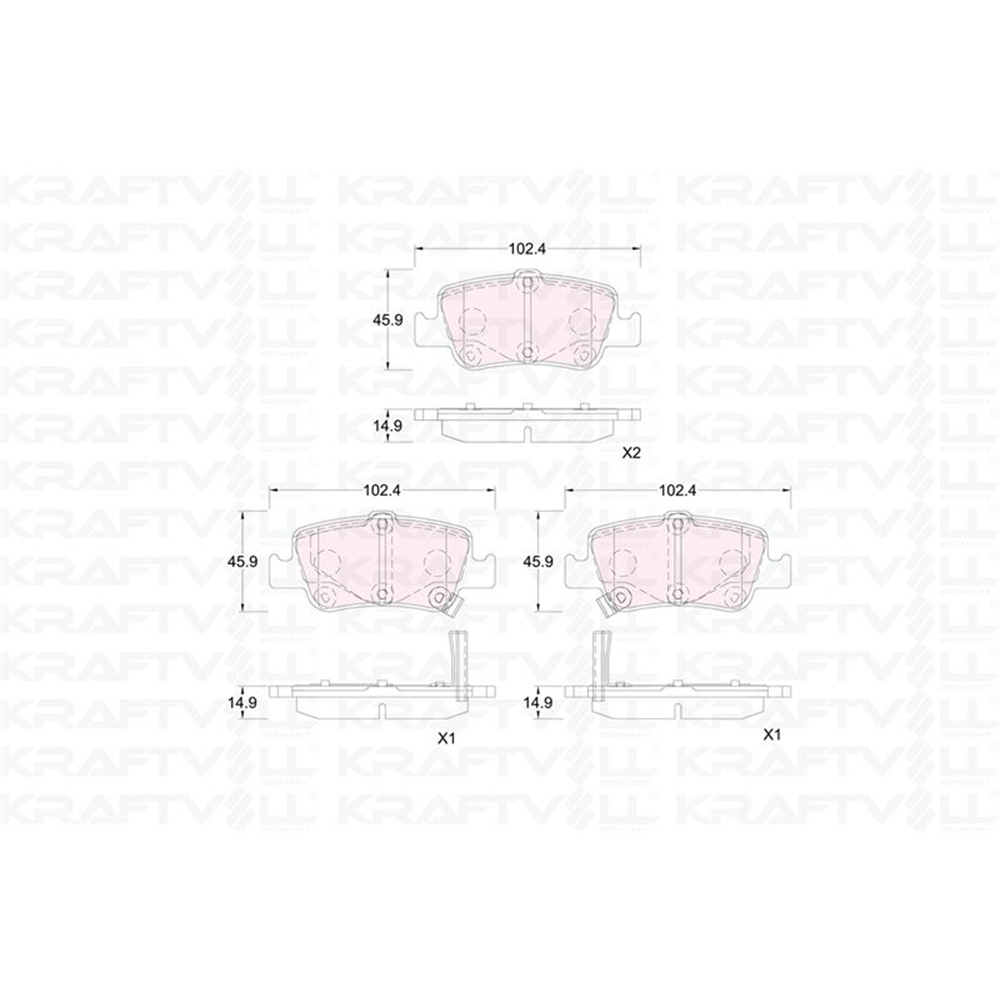 Disk Balata Toyota Auris 07-15 1.4 D4D, Auris 1,6 Arka