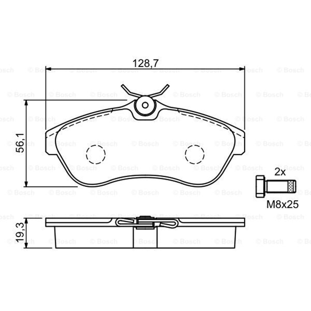 Disk Balata Citroen C2, C3 Ön