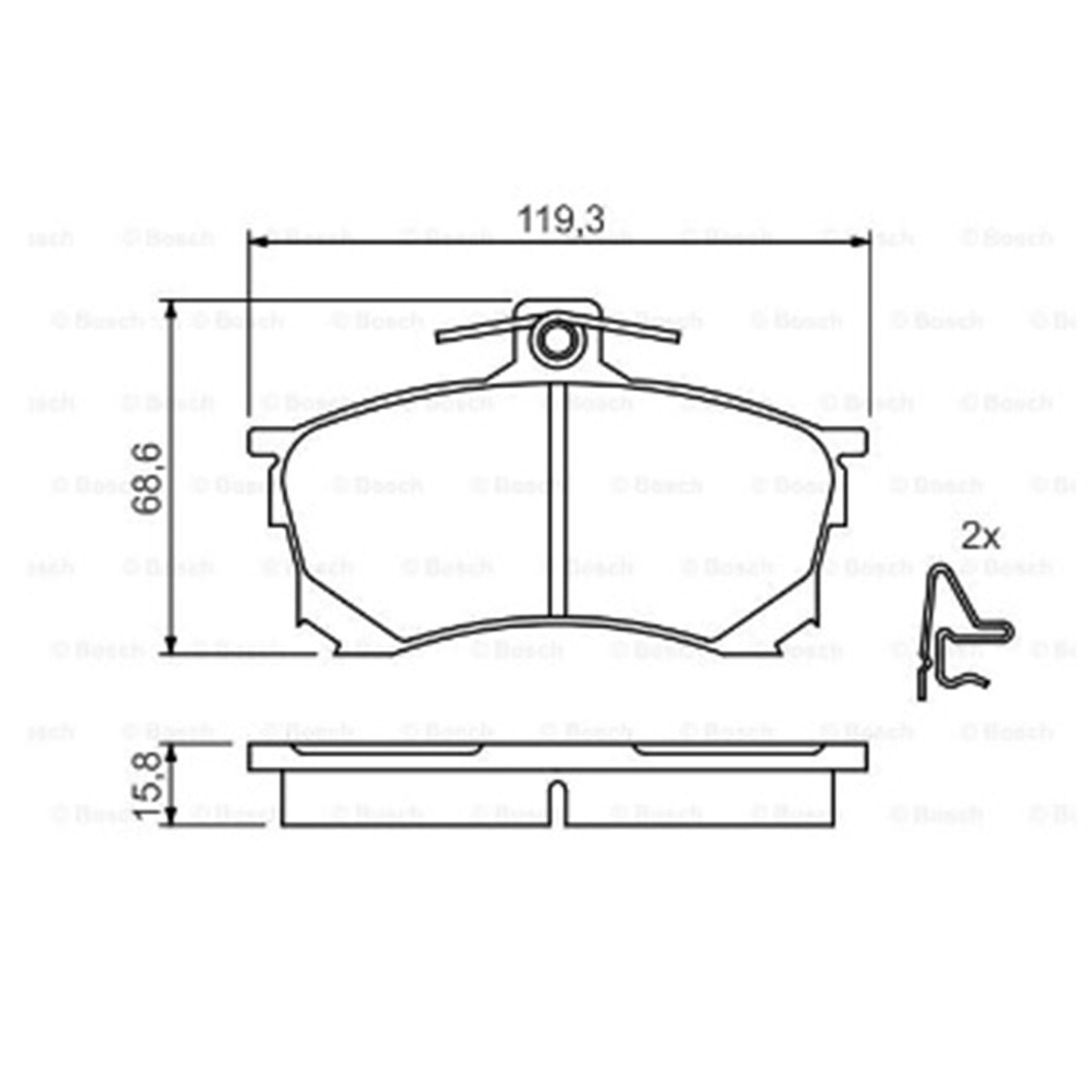 Disk Balata Mitsubishi Carisma, Volvo Ön - Bosch