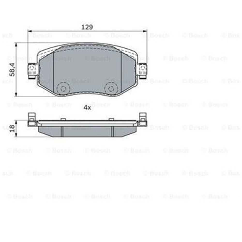 Disk Balata Renault Megane IV Ön - Bosch****************