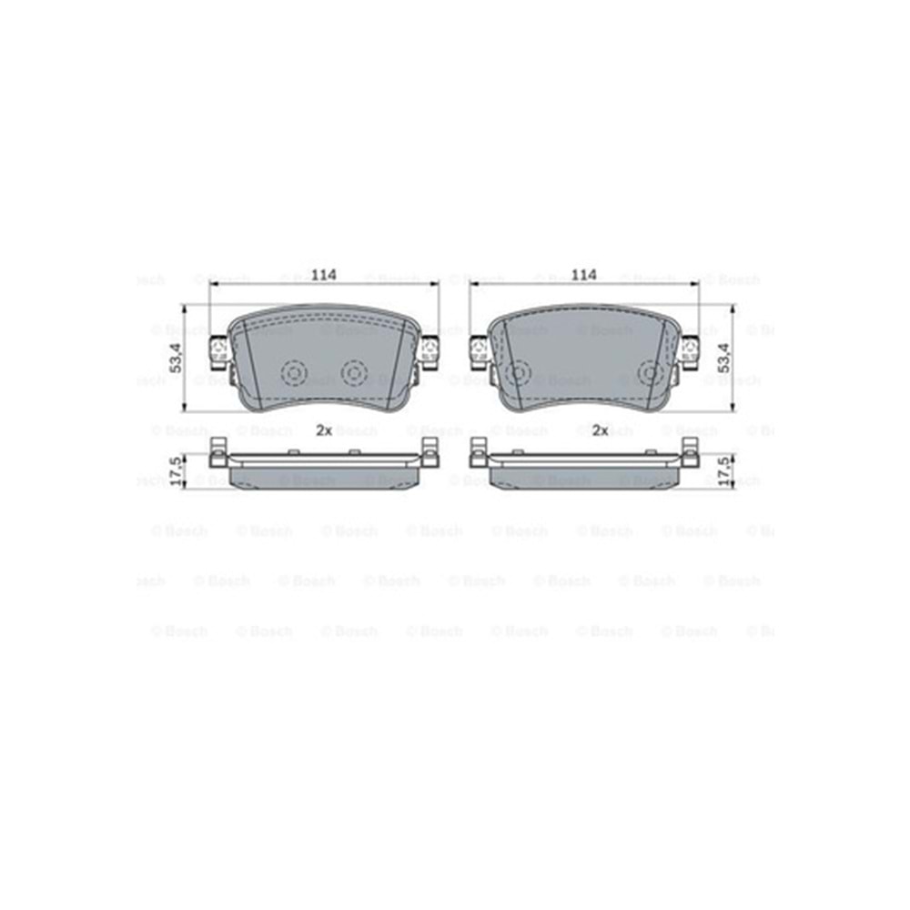 Disk Balata Citroen Jumpy, Peugeot Expert, Toyota Proace Arka - BOSCH