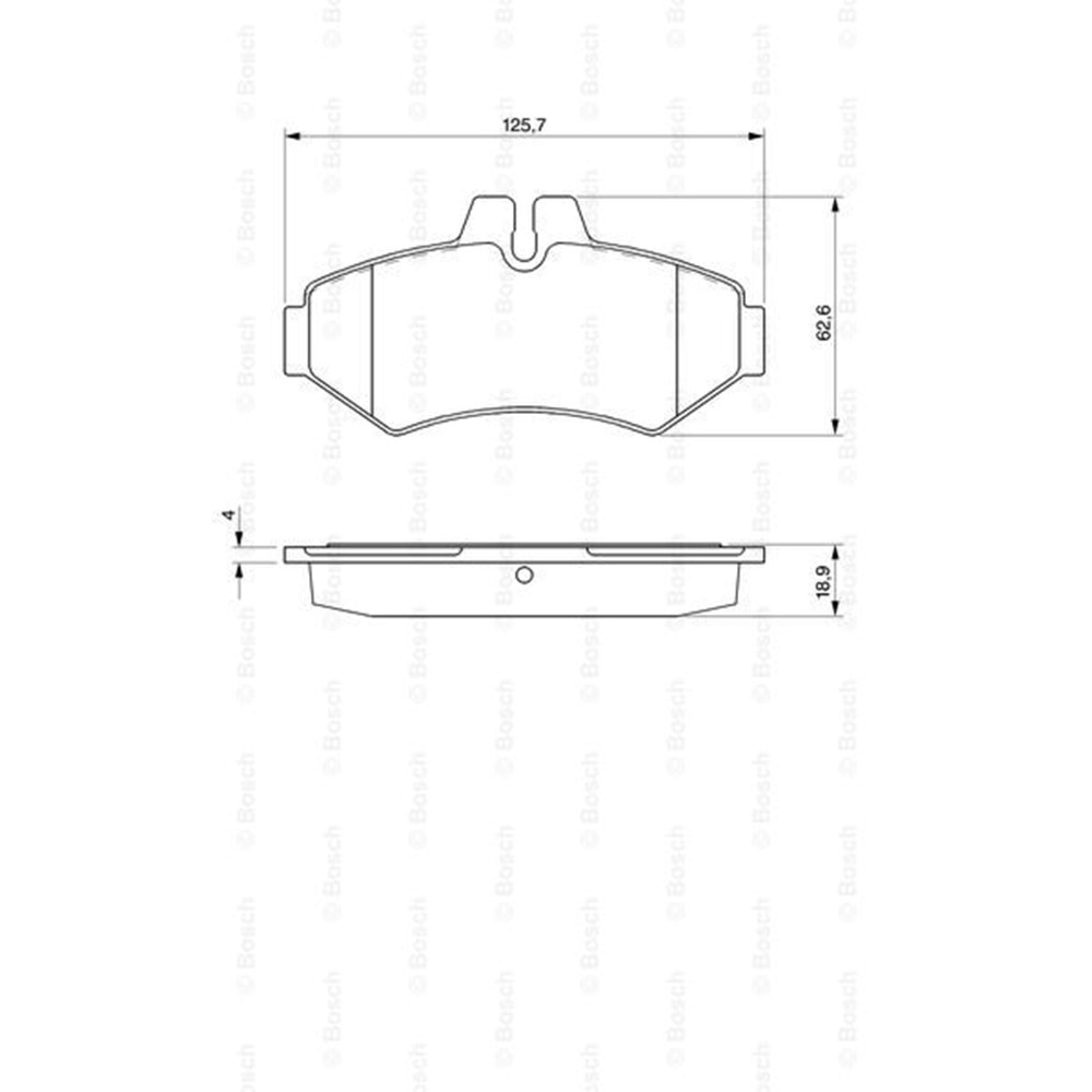 Disk Balata Mercedes G-Serisi, Sprinter, Vw LT 28 Arka - Bosch