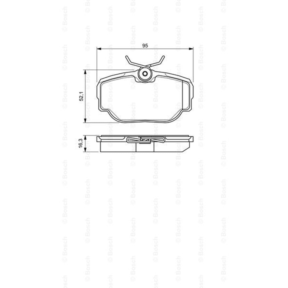 Disk Balata Land Rover Range Rover II, Discovery II Arka - Bosch