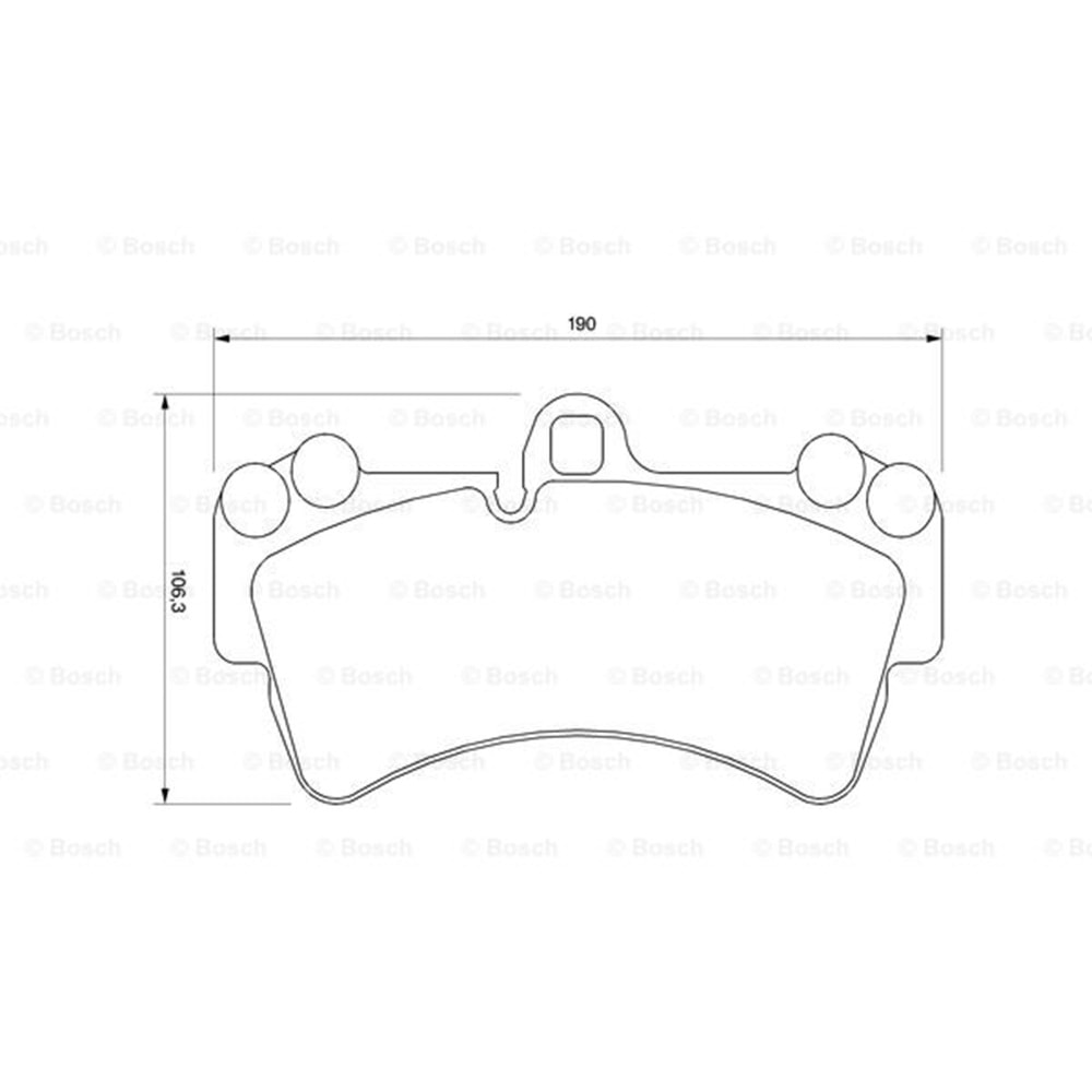 Disk Balata Vw Touareg, Porsche Cayenne, Audi Q7 Ön - Bosch