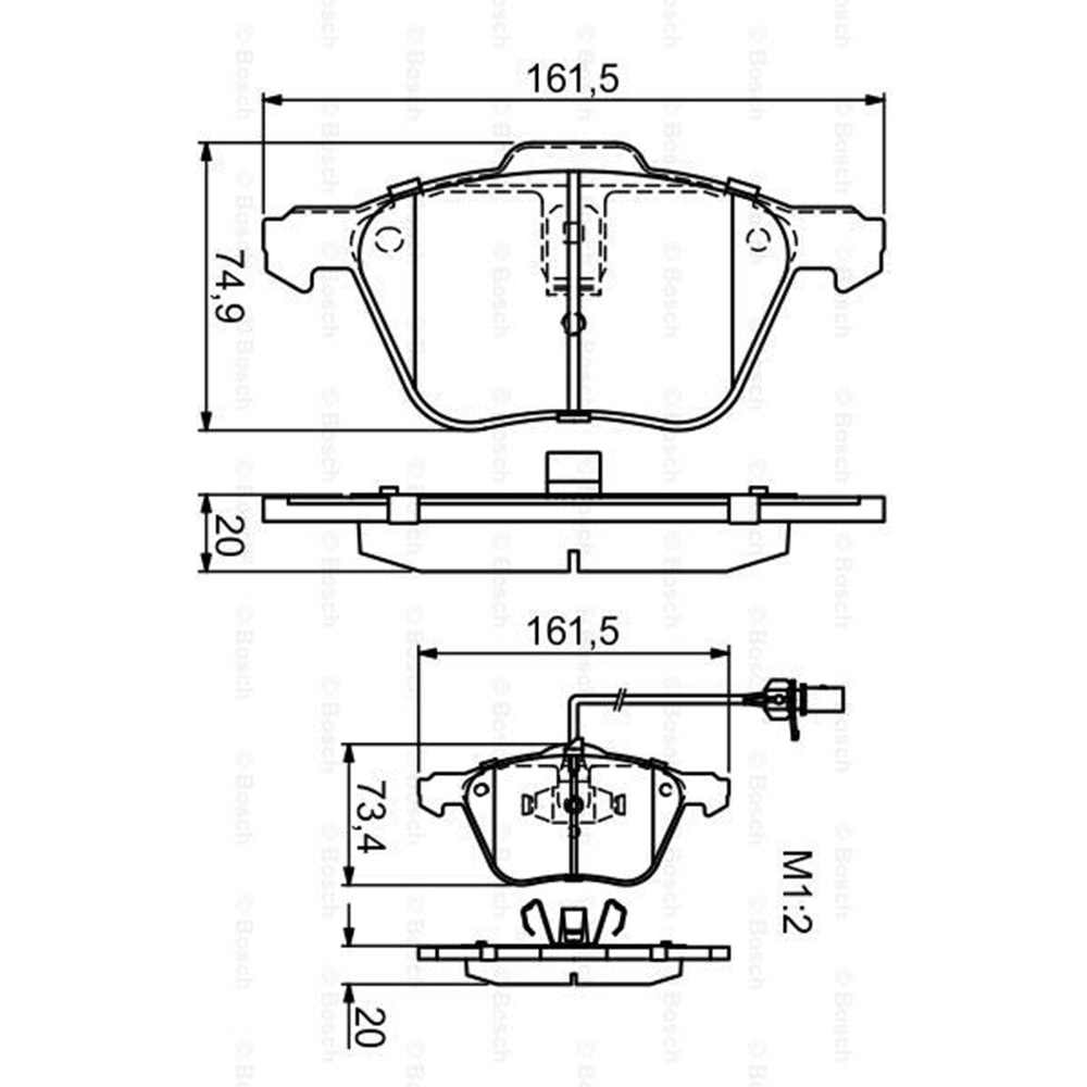 Disk Balata Vw, Seat, Ford Ön - Bosch