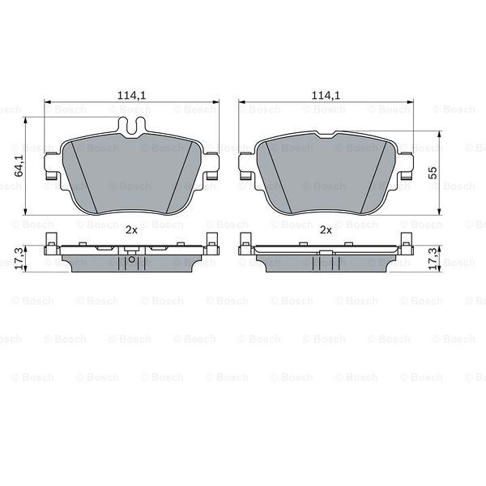 Disk Balata Mercedes E Serisi Arka - BOSCH