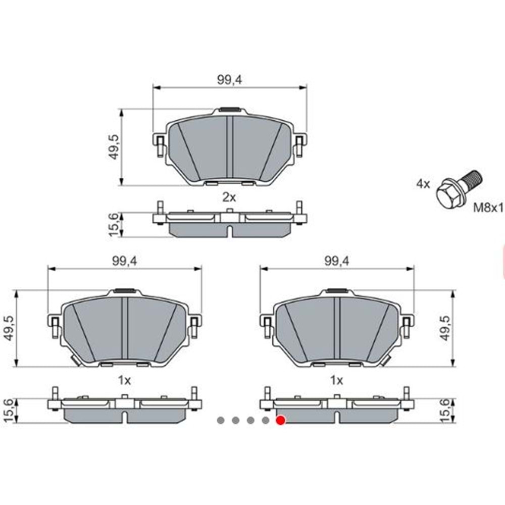 Disk Balata Toyota Corolla 1.6 1.8 Hibrit, Yaris Cross Ön - Bosch
