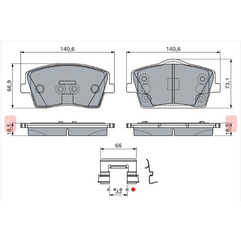 Disk Balata Volvo XC 40 Ön - BOSCH