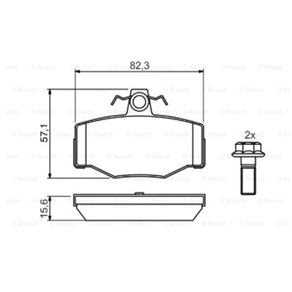 Disk Balata Nissan Primera, Almera Arka - Bosch