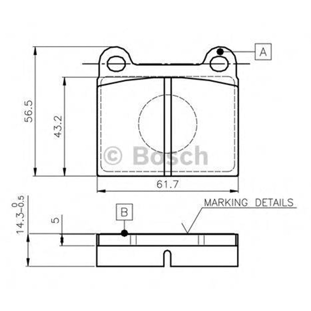 Disk Balata Mercedes, Fiat Alfa, Opel, Volvo Arka - Bosch