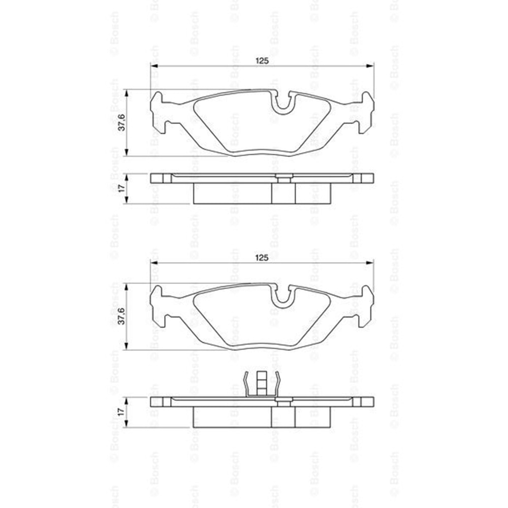 Disk Balata Bmw 3 Serisi Arka - Bosch