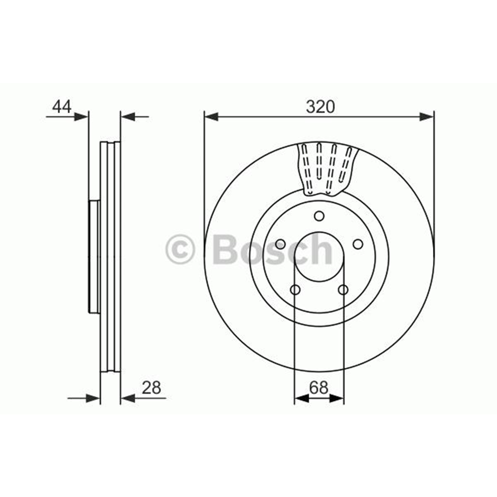 Fren Diski Nissan, Renault - 320 MM - Bosch