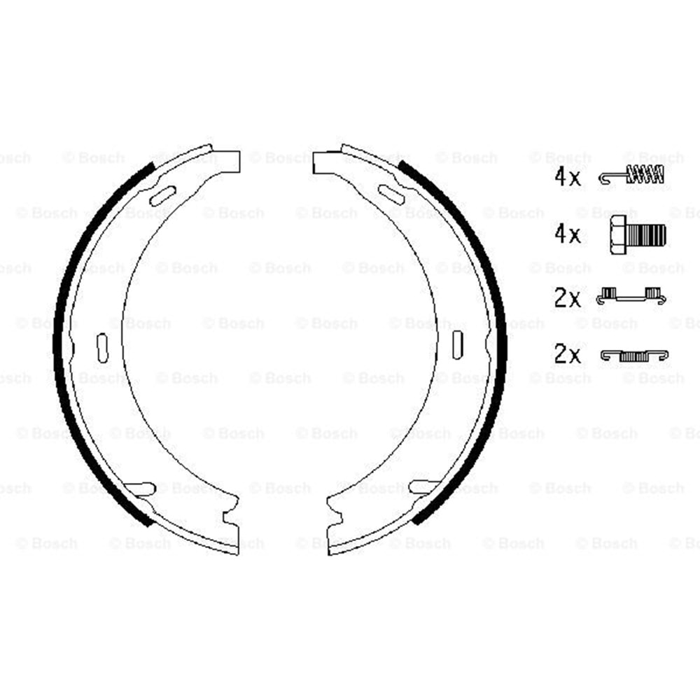 EL Fren Balata Mercedes 124, 201, 202, 190 Kasa (En : 21 mm) - Bosch