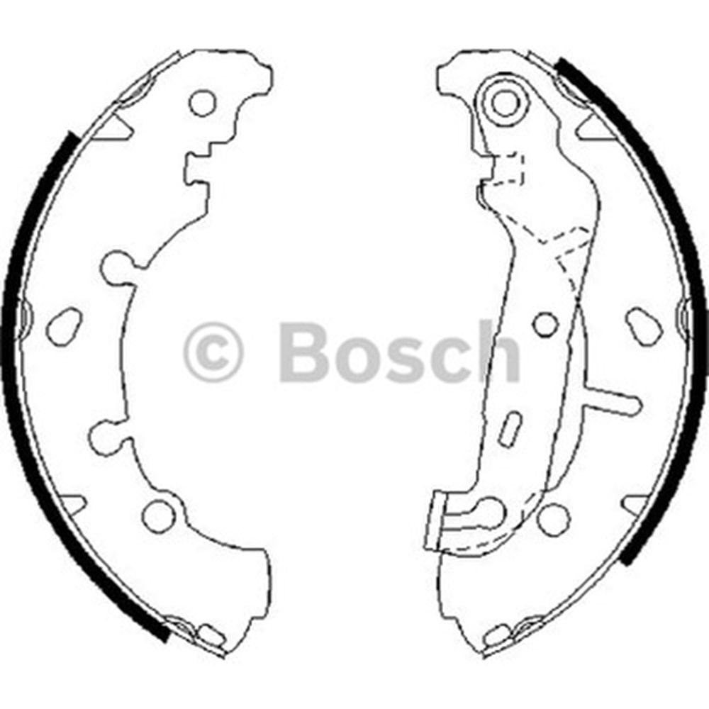 Kampana Balata Ford Fiesta IV, Fiesta V, Fusion, Ka, Mazda 2 Arka - Bosch