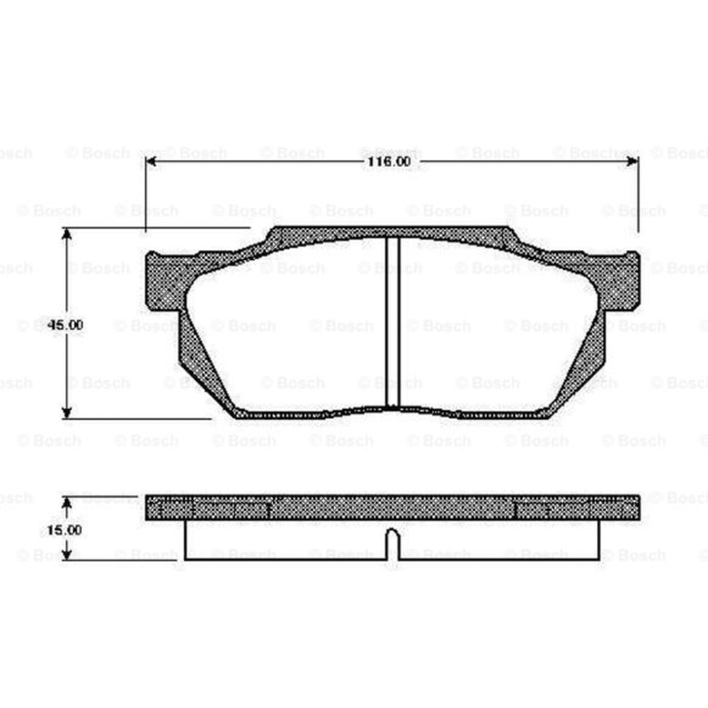 Disk Balata Honda Civic IV, Accord Ön - Bosch
