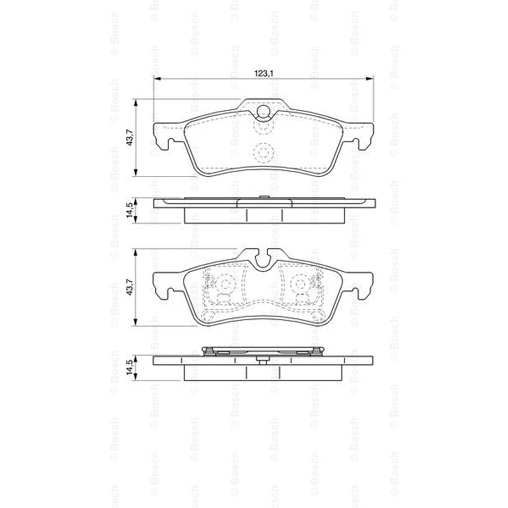 Disk Balata Mini Cooper, Mini One, Honda Civic, Toyota Yaris Arka - Bosch