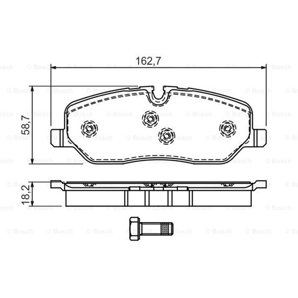 Disk Balata Land Rover, Range Rover, Discovery Ön - Bosch