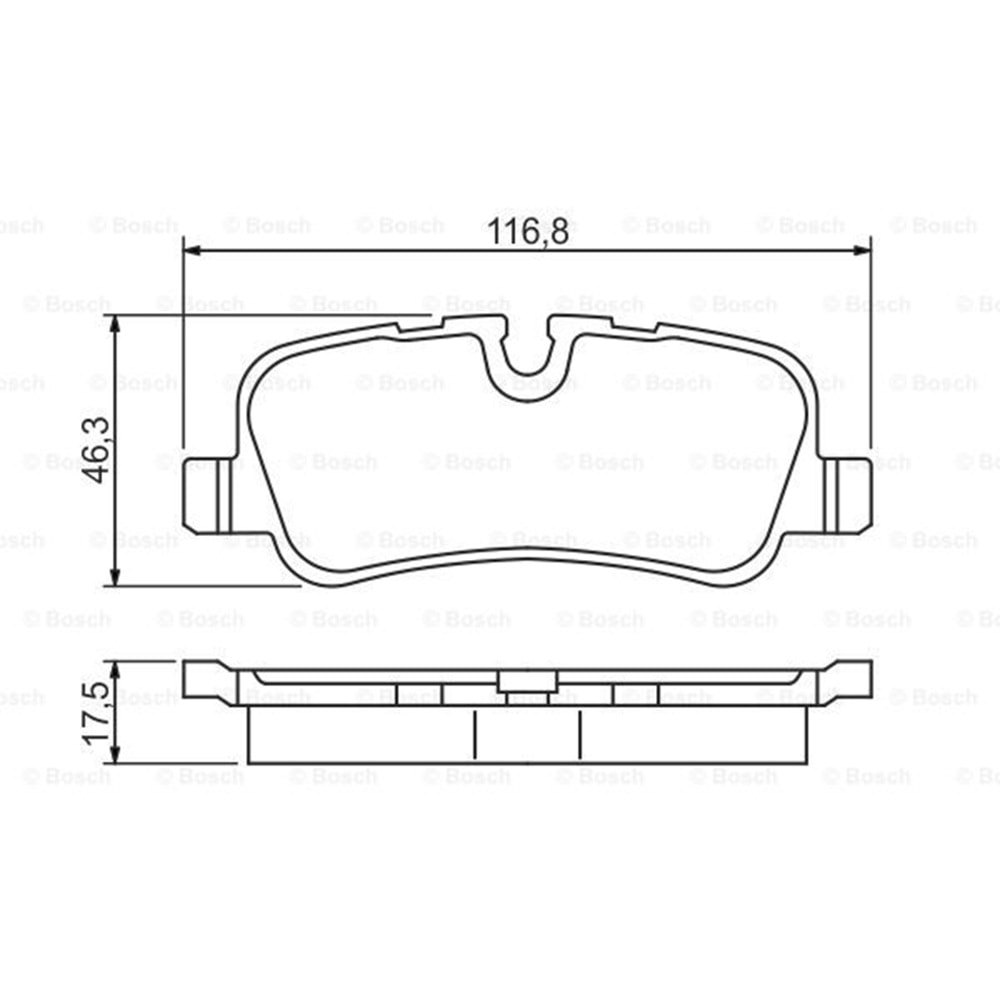 Disk Balata Land Rover, Range Rover, Discovery Arka - BOSH