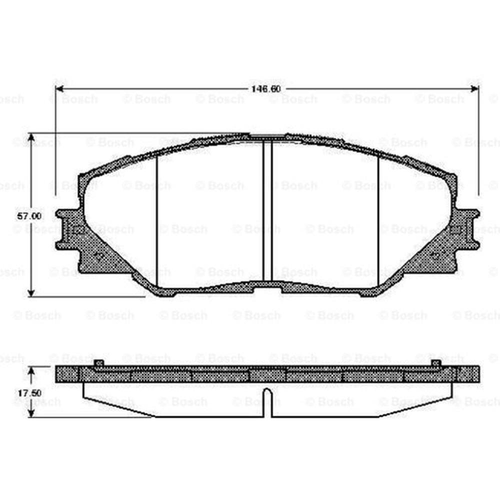 Disk Balata Toyota Rav 4, Auris Ön - Bosch