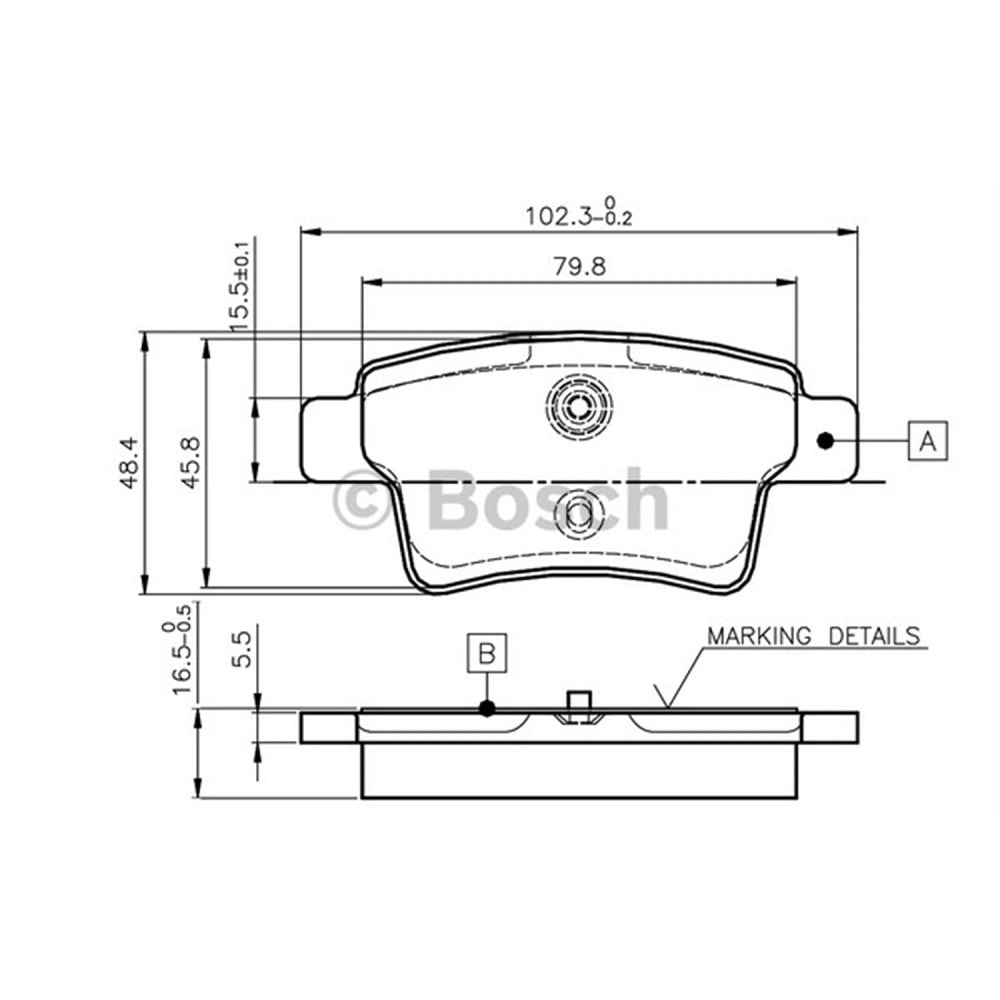 Disk Balata Citroen C4 Picasso, Grand Picasso Arka - Bosch