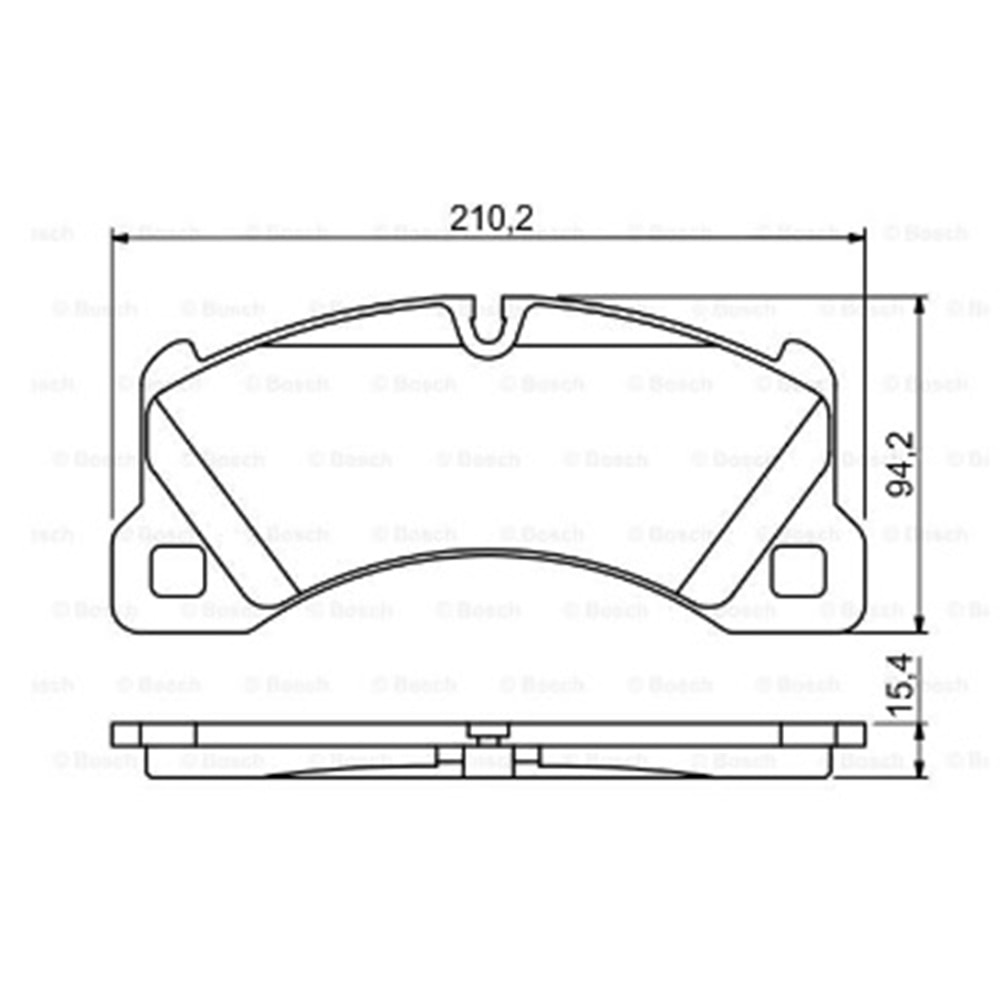 Disk Balata Porsche Cayenne Ön - Bosch