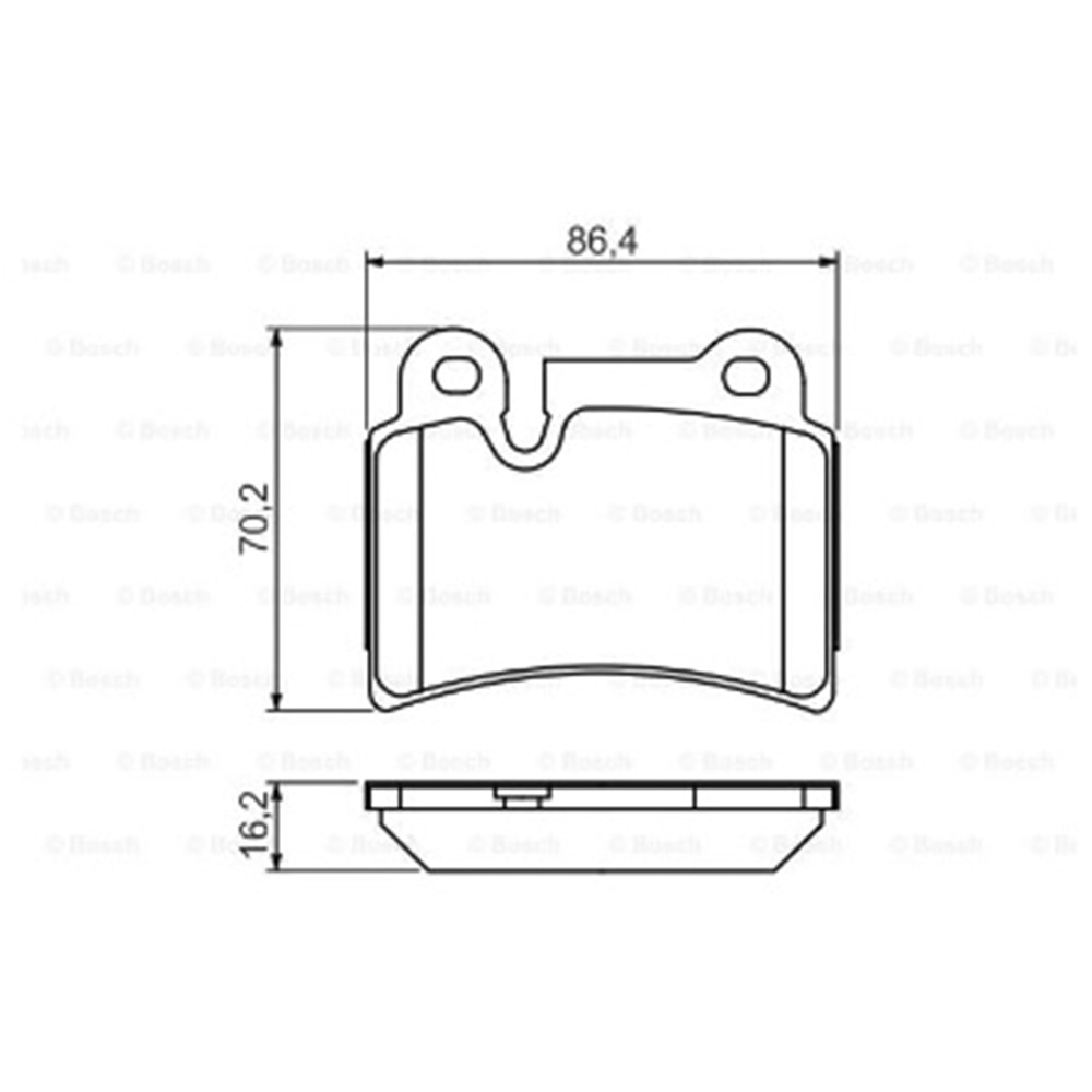 Disk Balata Vw Touareg Arka - Bosch