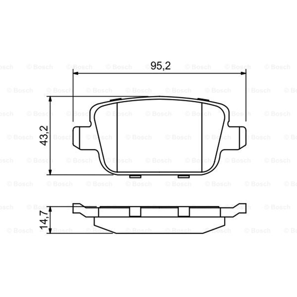 Disk Balata Ford, Bmw, Land Rover Arka - Bosch