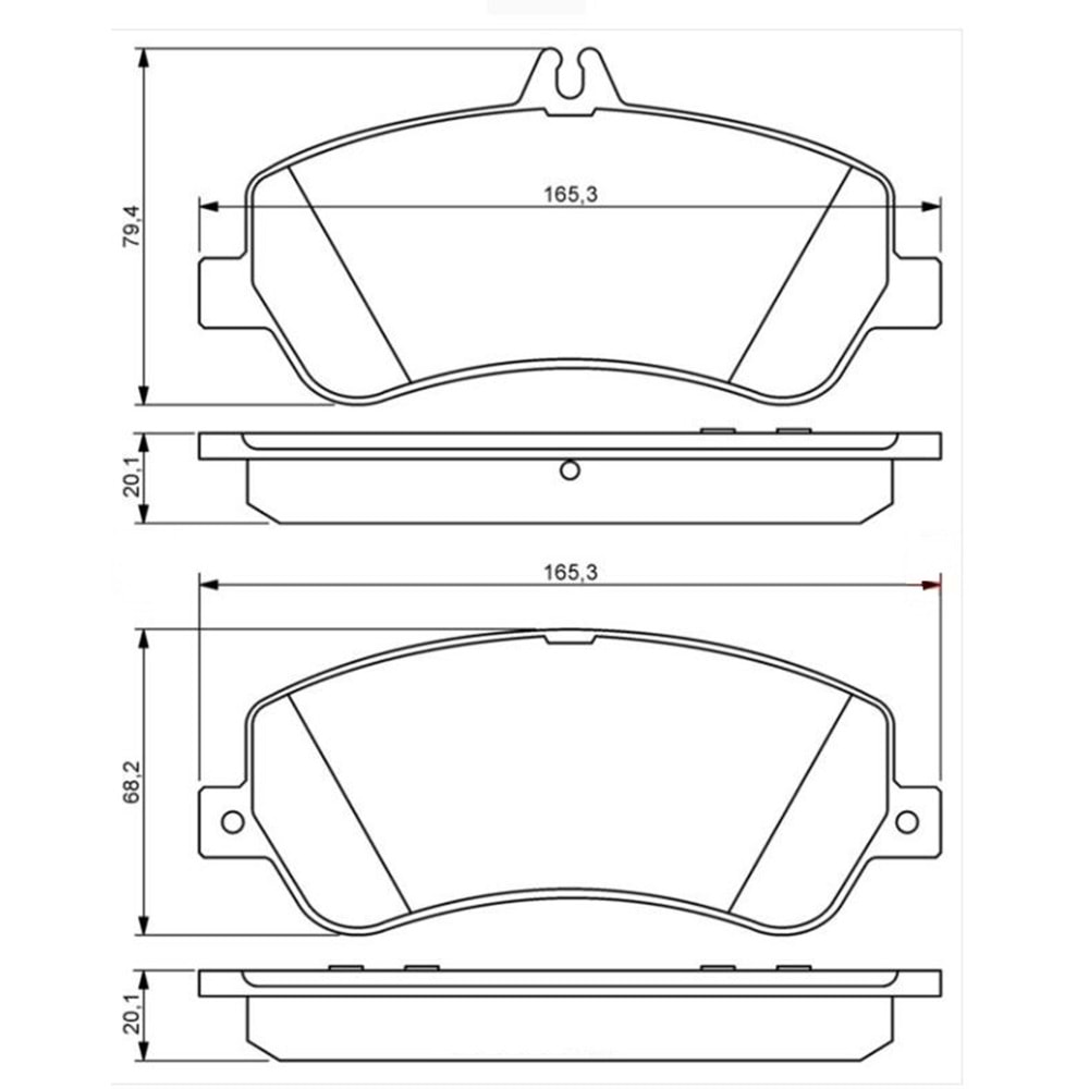 Disk Balata Mercedes GLK Serisi X204 Ön - Bosch