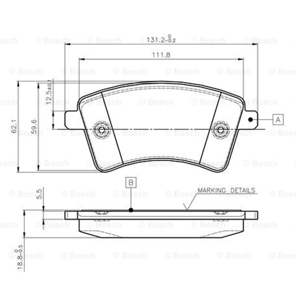 Disk Balata Mercedes, Renault Ön - Bosch