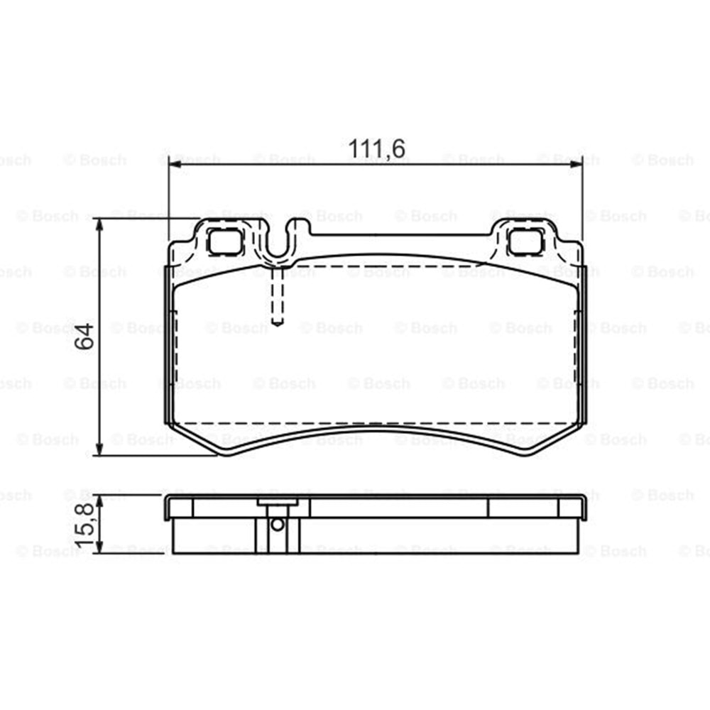 Disk Balata Mercedes S 600 Arka - Bosch
