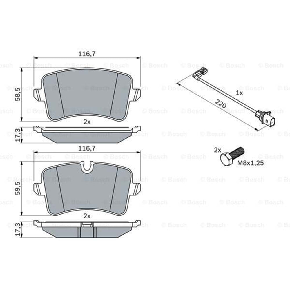 Disk Balata Vw Audi A6 Arka - Bosch