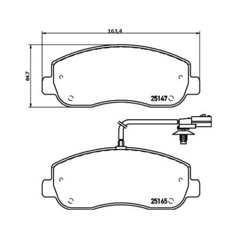Disk Balata Renault Master III, Opel Movano B Ön - Bosch