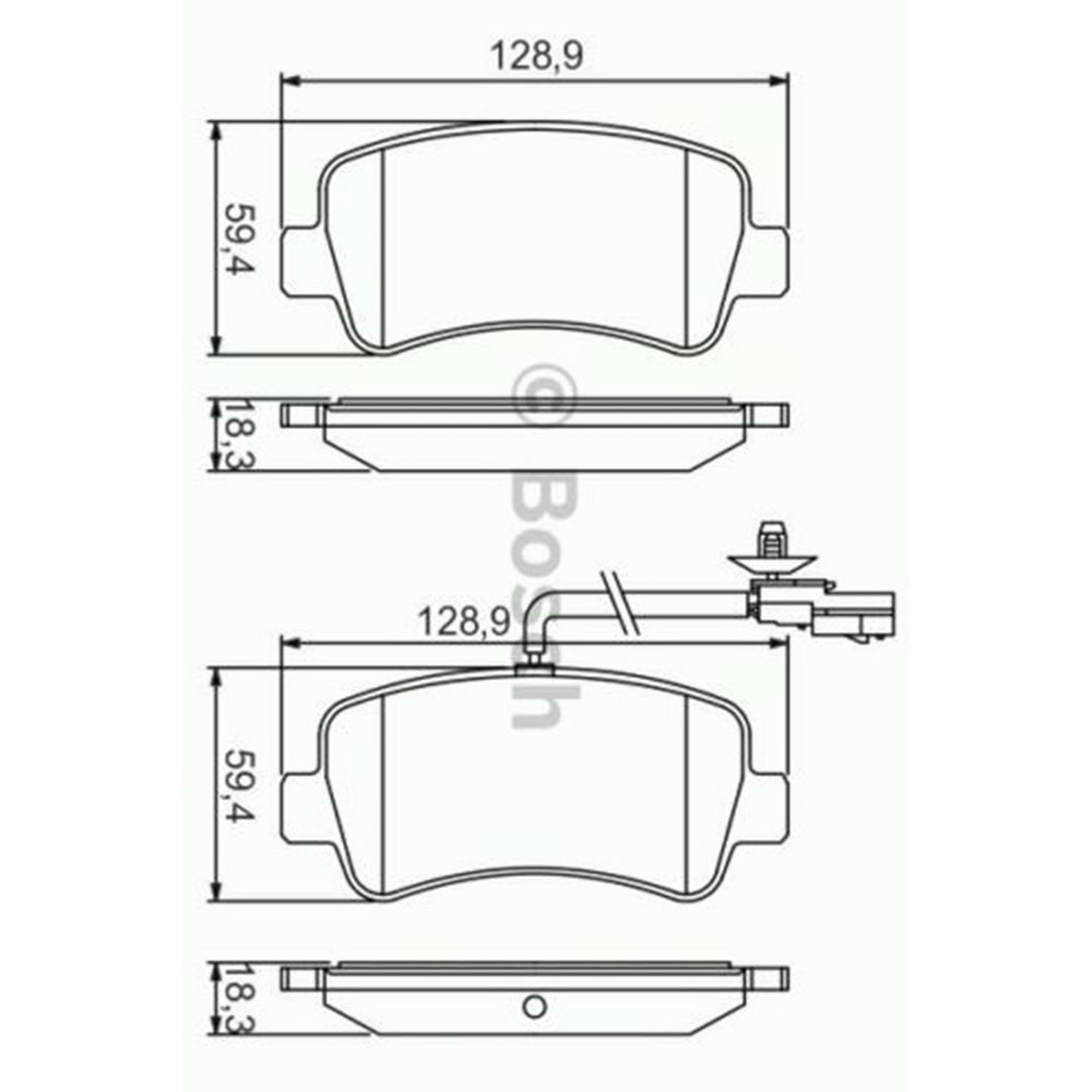 Disk Balata Renault Master III, Opel Movano B Arka - Bosch
