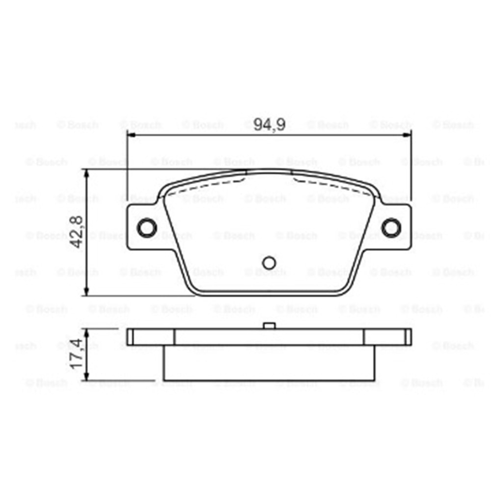 Disk Balata Fiat Stilo, MULTİPLA, Bravo, Linea, Lancia DELTA Arka - Bosch