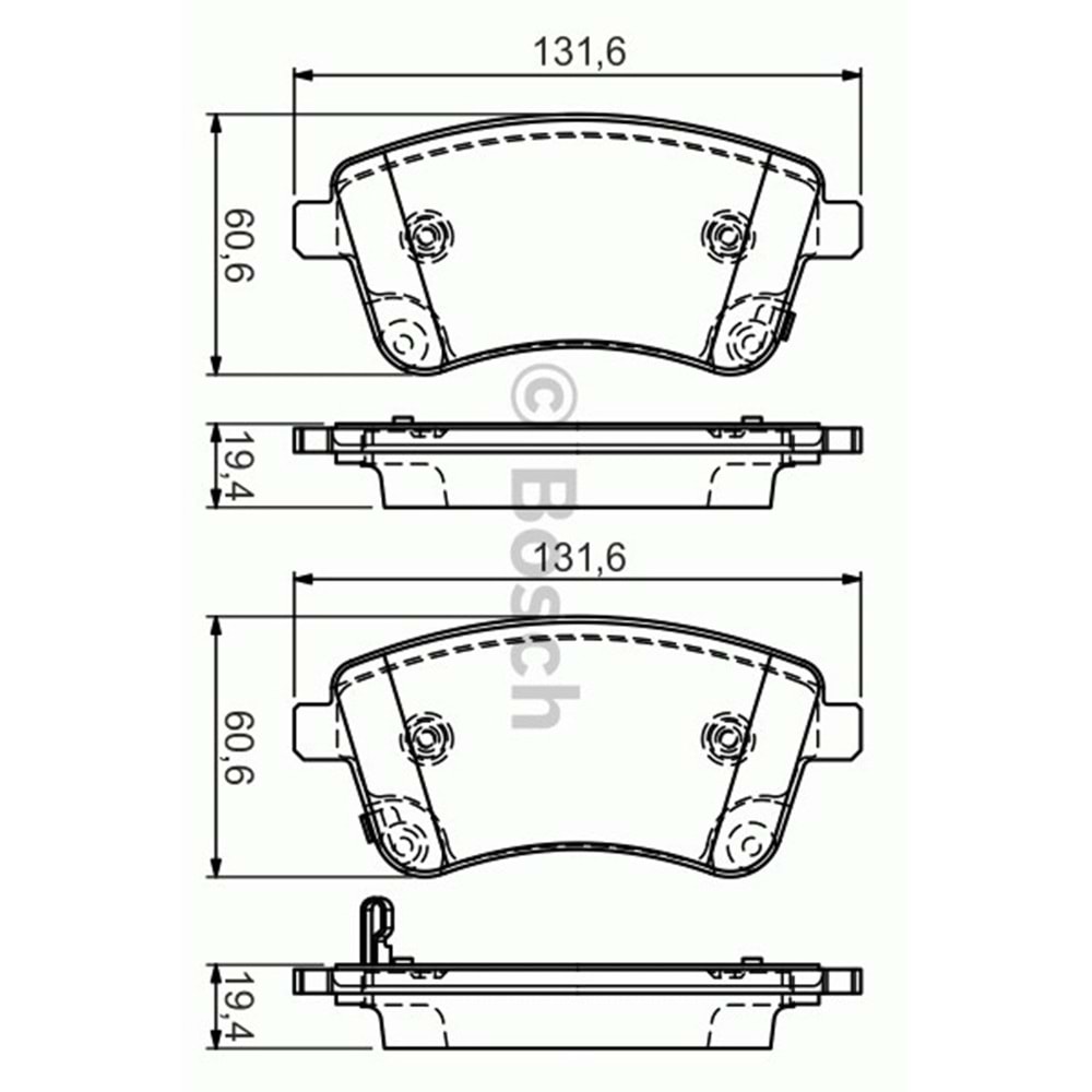 Disk Balata Kia Venga, Hyundai İX20 Ön - Bosch