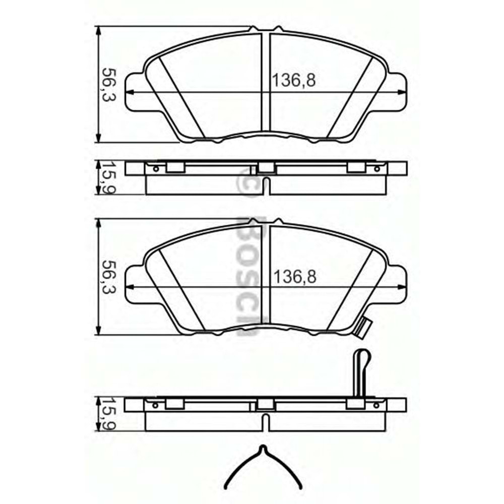 Disk Balata Honda City 02>, Civic, Cr-Z 10>, İnsight 09>, Jazz III 08-13, Jazz IV 13>