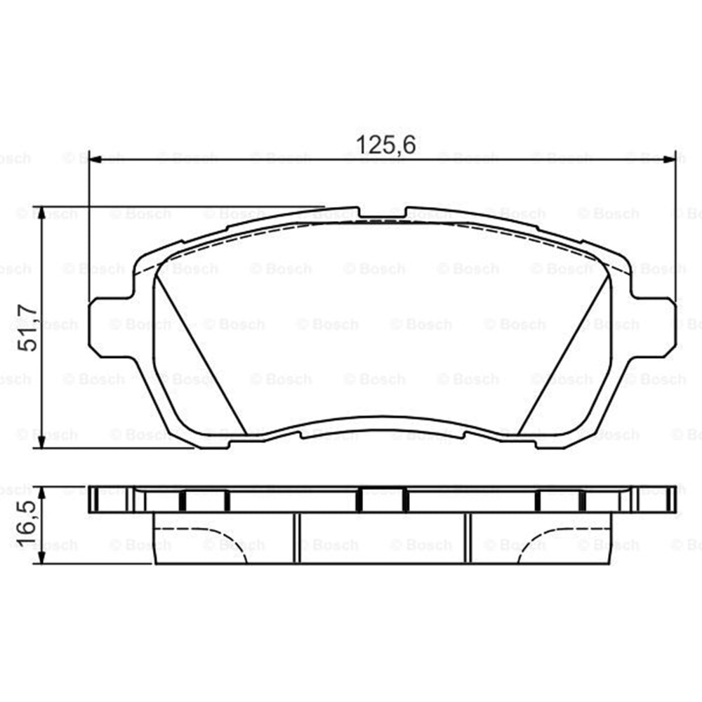 Disk Balata Ford, Daihatsu, mazda, Suzuki (Aksesuarlı) - Bosch
