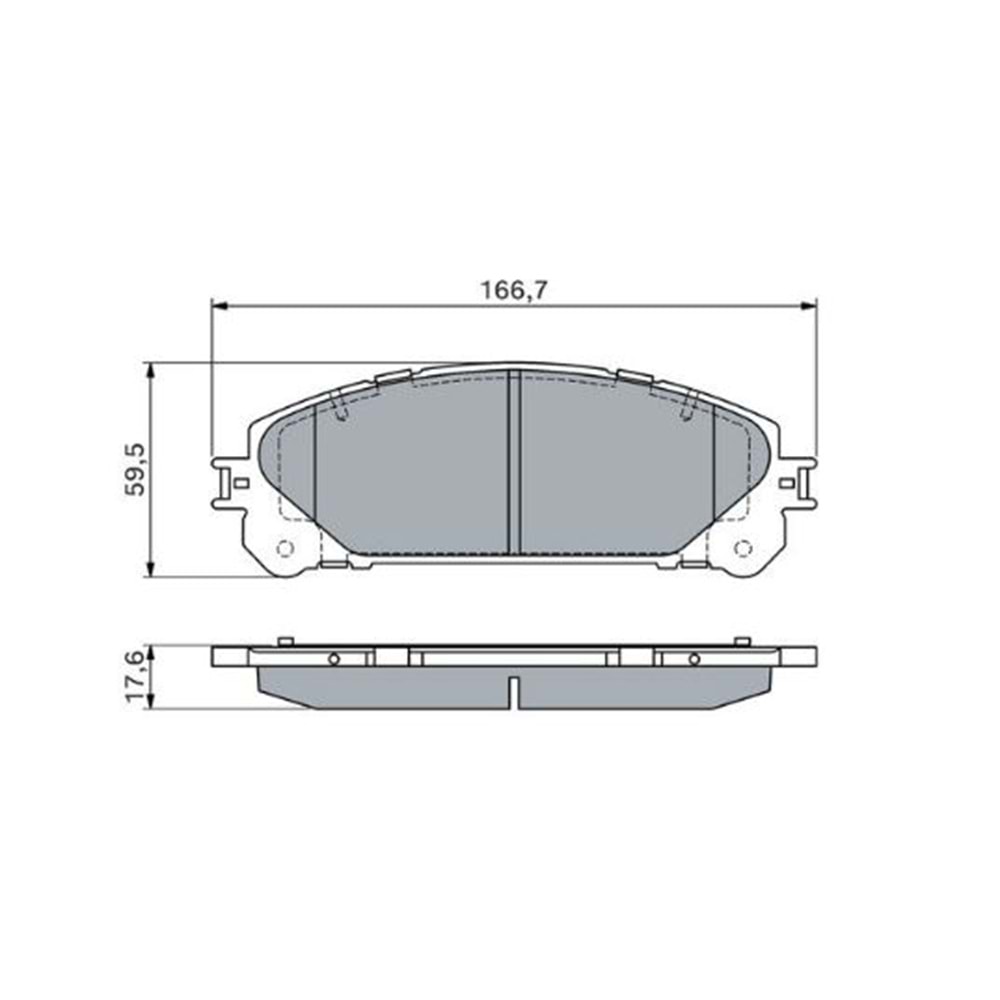 Disk Balata Toyota Rav 4, Sienna, Lexus - Ön