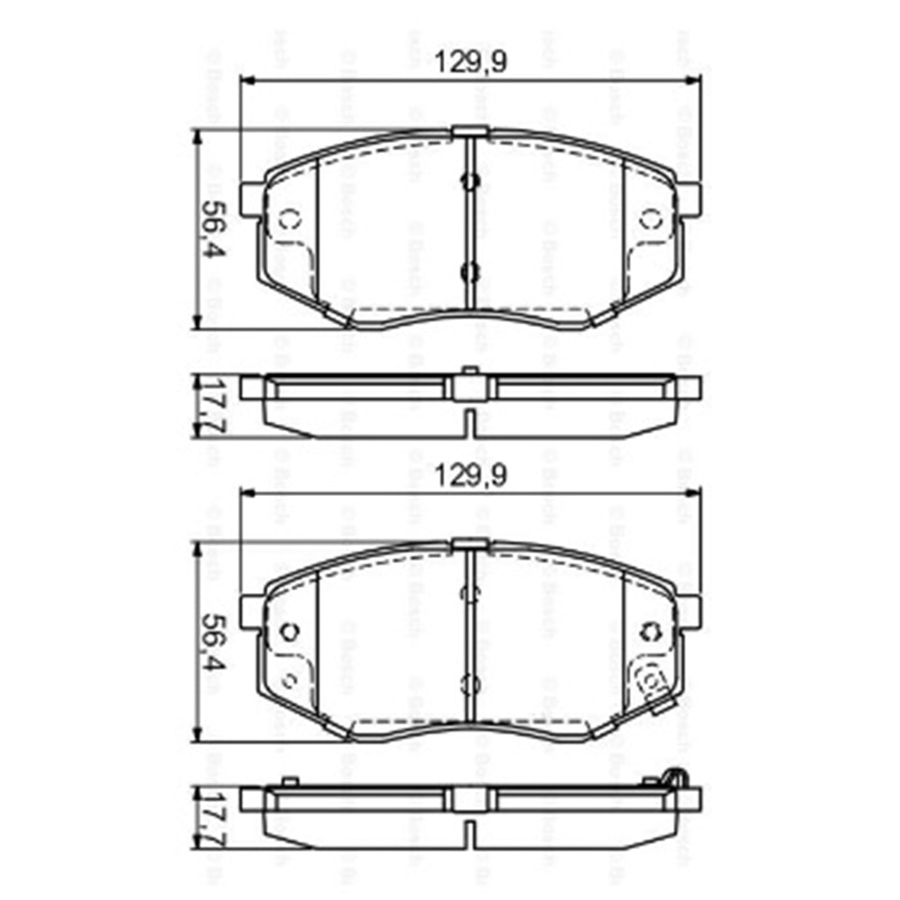 Disk Balata Hyundai İX35, Tucson, Kia Carens, Sportage Ön - Bosch