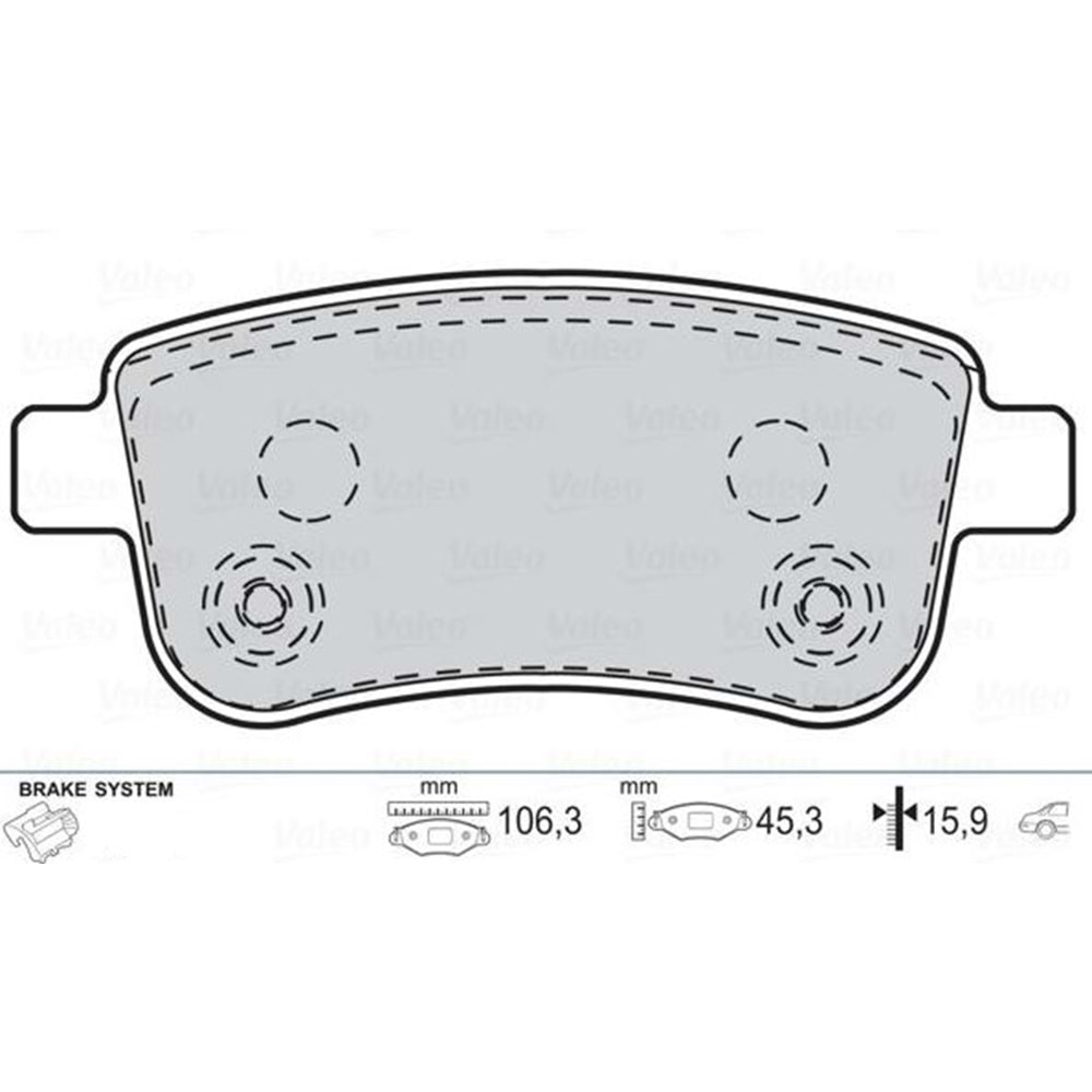 Disk Balata Renault Megane III, Scenic Arka -