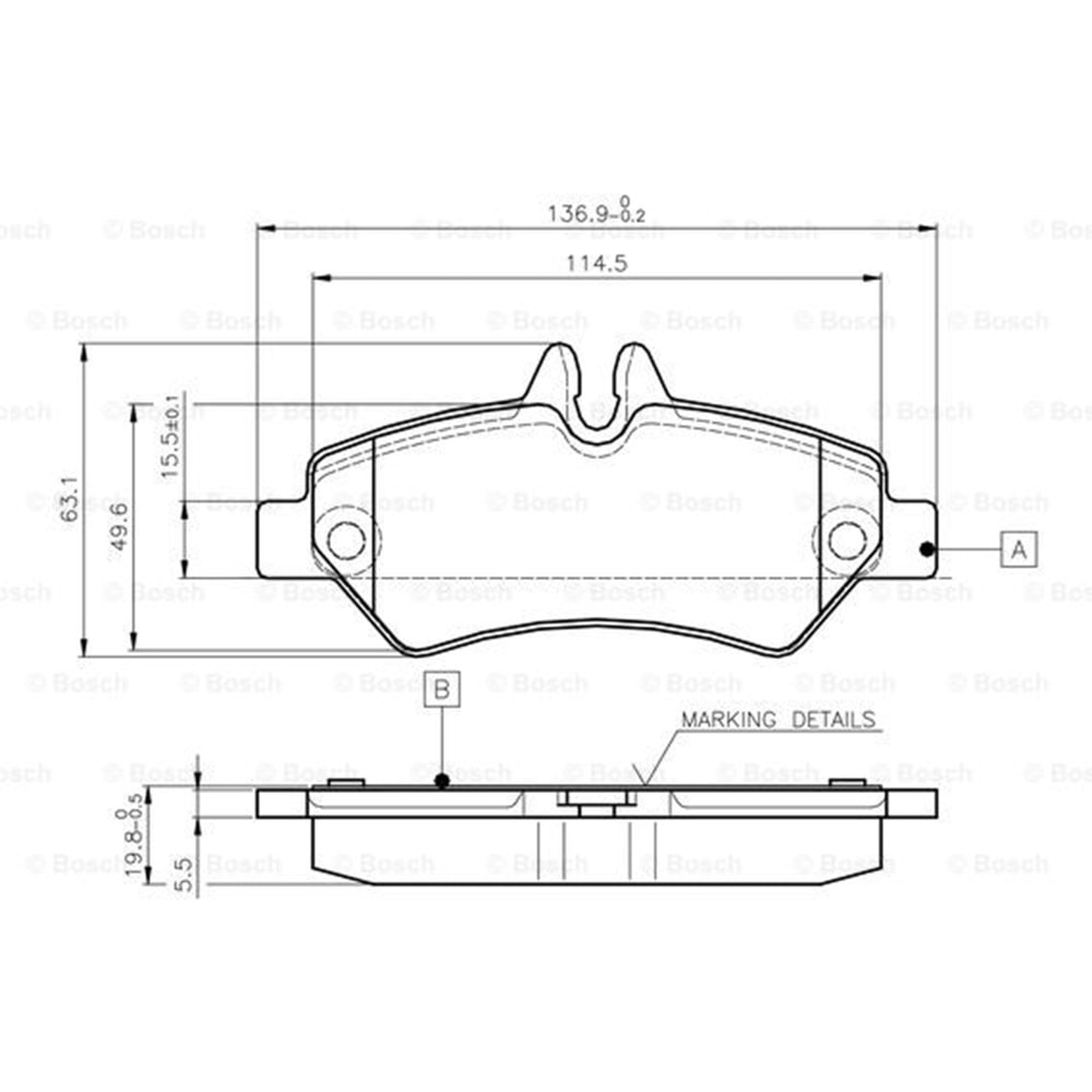 Disk Balata Mercedes Sprinter, Vw Crafter 30-50 Arka - Bosch