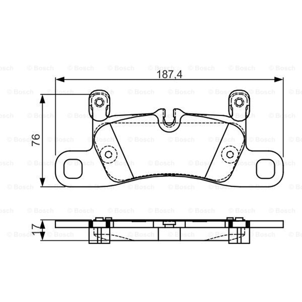 Disk Balata Vw TAUAREG, Porsche Cayenne Arka - Bosch