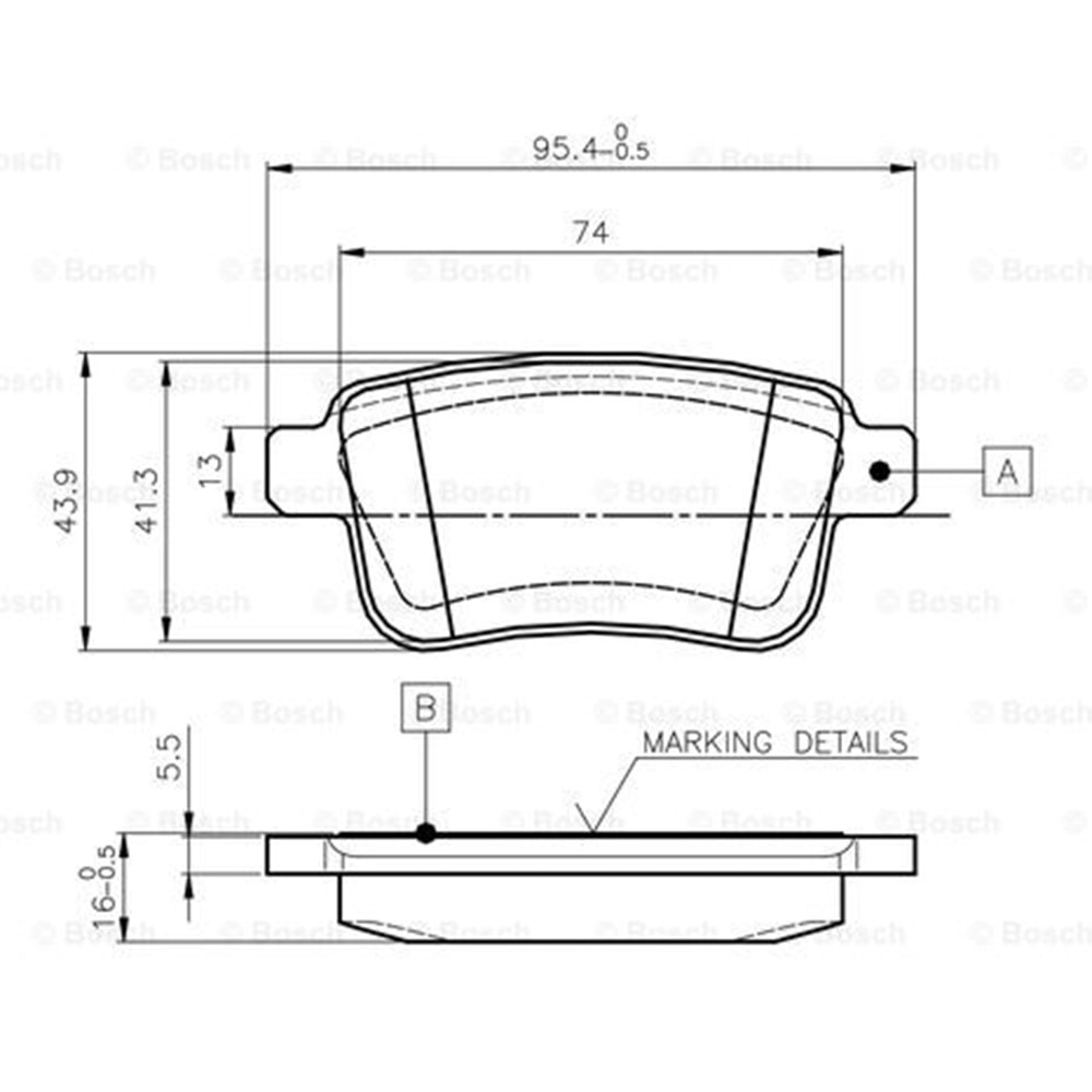 Disk Balata Renault Kango, Mercedes Citan Arka - Bosch