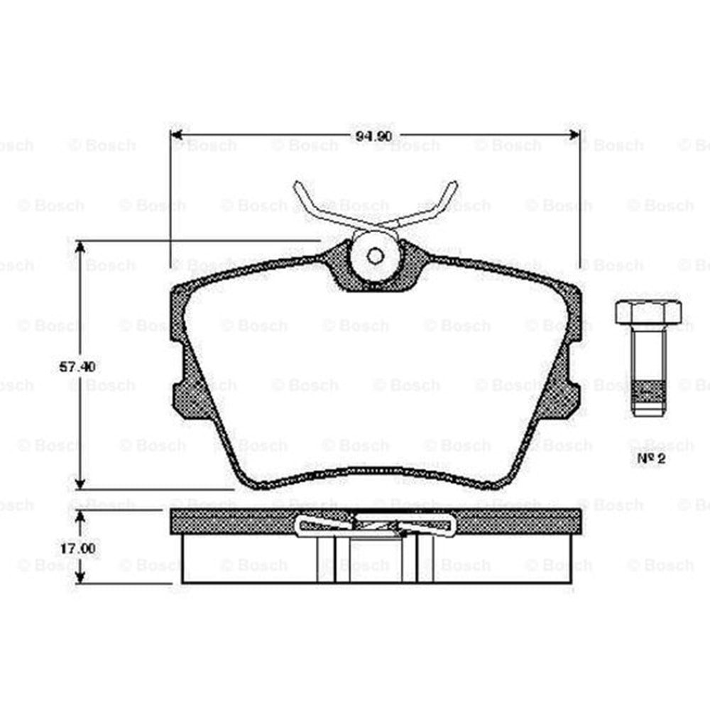 Disk Balata Vw Transporter T4 Arka - Bosch